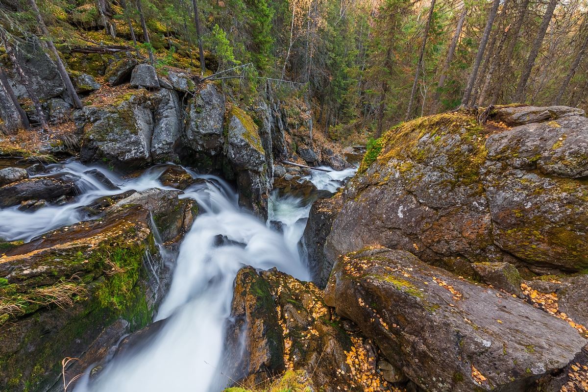 Zhigalan waterfall